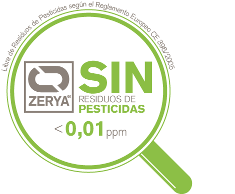 ZERYA sin residuos de pesticidas