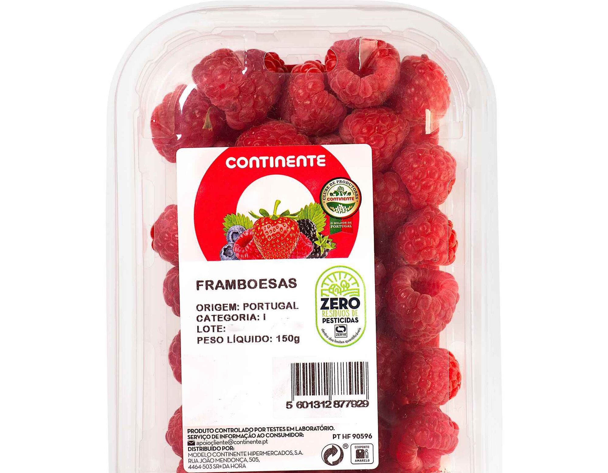 Frambuesas Continente x ZERYA ZERO Resíduos