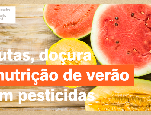 Frutas, doçura e nutrição de verão sem pesticidas.